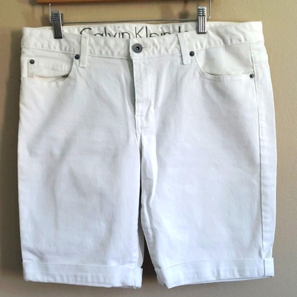 Calvin Klein Pants - Calvin Klein Crisp White Jean Shorts